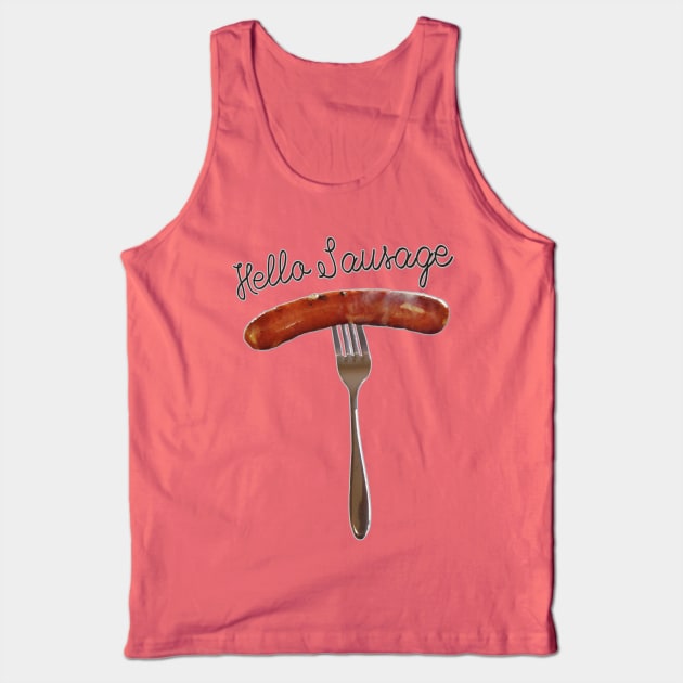 Hello Sausage Tank Top by Off the Page